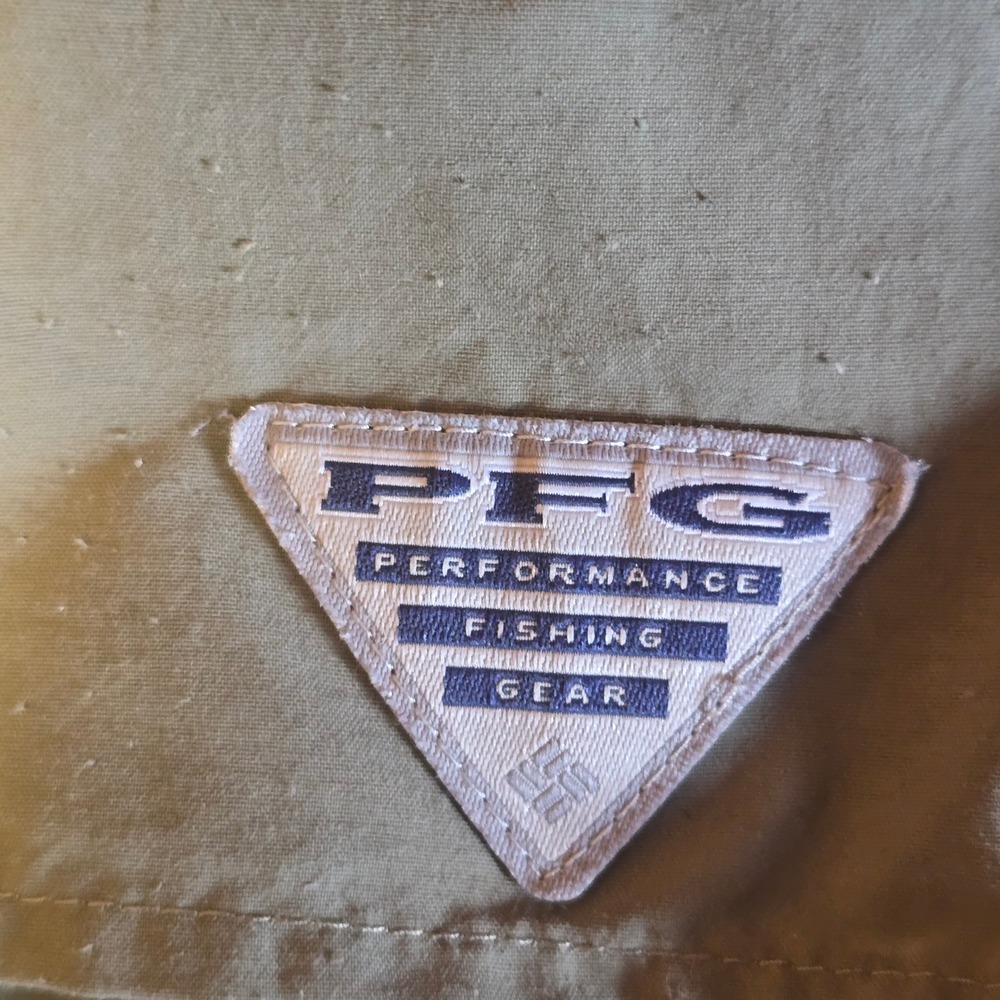 Columbia PFG Bahama II Long Sleeve Fishing Shirt Tan Khaki UPF 30 Mens 3XL - Picture 3 of 16